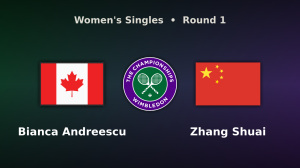 Bianca Andreescu vs Zhang Shuai live stream