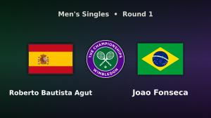 Roberto Bautista Agut vs Joao Fonseca live stream