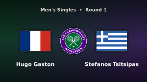 Hugo Gaston vs Stefanos Tsitsipas live stream